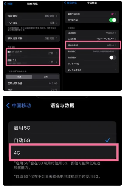 温县苹果手机维修分享iPhone14如何切换4G/5G? iPhone14 5G网络切换方法 