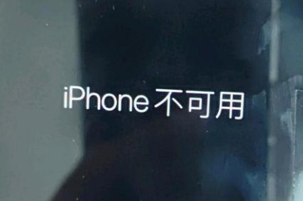 温县苹果服务网点分享锁屏界面显示“iPhone 不可用”如何解决 