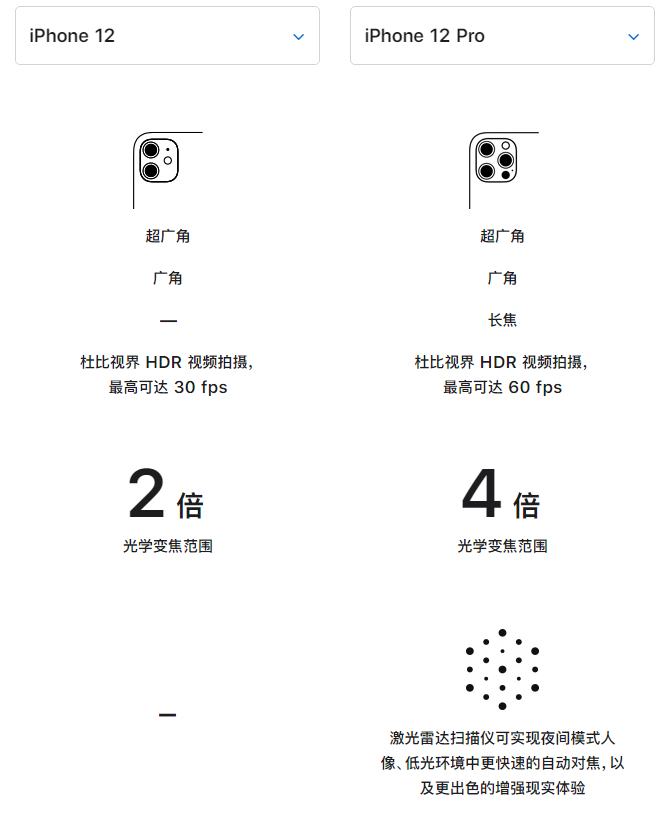 温县苹果手机维修分享苹果 iPhone 12 与 iPhone 12 Pro 选哪款 